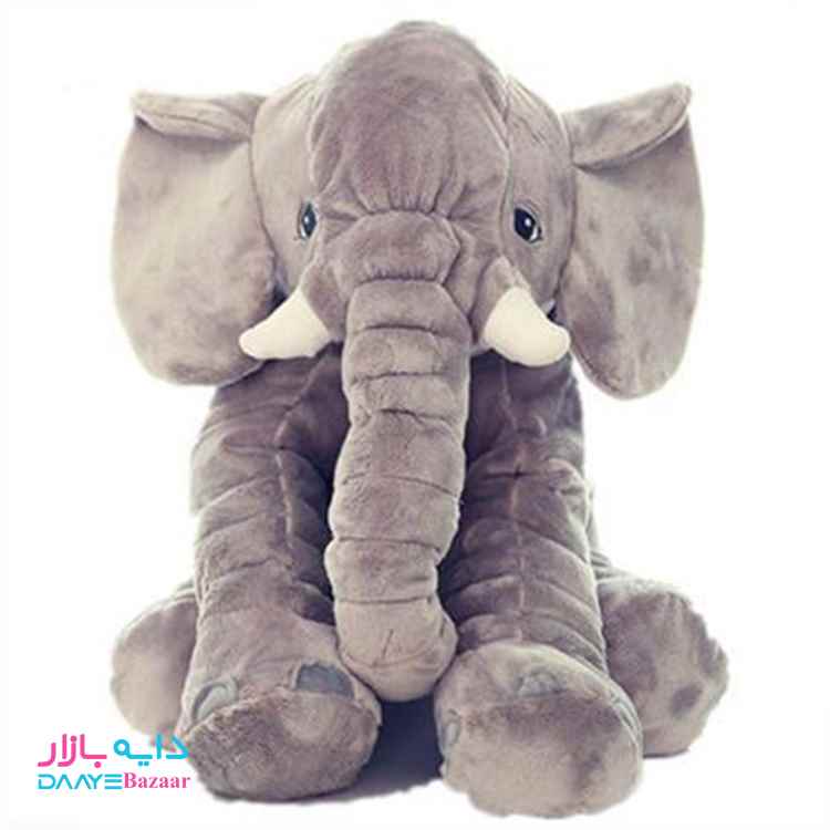 تصویر فیل بالشتی بازی و خواب نوزاد