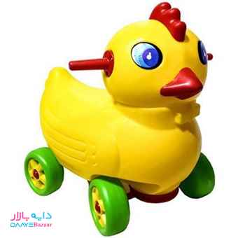 تصویر چهار چرخه کودک طرح جوجه مانلی مدل میگ میگ