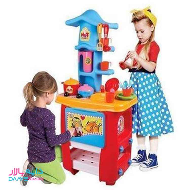 تصویر کلبه آشپزخانه و سرویس آشپزخانه بزرگ زرین تویز M4