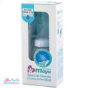 تصویر شیشه شیر شکاف کام و لب مایا ظرفیت ۱۵۰ میلی لیتر