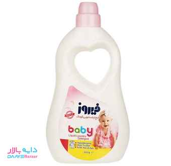 تصویر مایع لباسشویی صورتی کودک فیروز مدل Baby مقدار ۲ لیتری