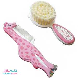 تصویر ست شانه و برس چیکو طرح حیوانات