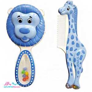 تصویر ست شانه و برس چیکو طرح حیوانات