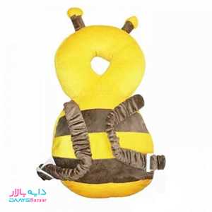 تصویر ضربه گیر سر نوزاد و کودک طرح زنبور گلدوزی شده