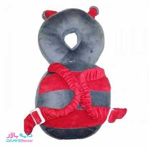 تصویر ضربه گیر سر نوزاد و کودک طرح زنبور گلدوزی شده