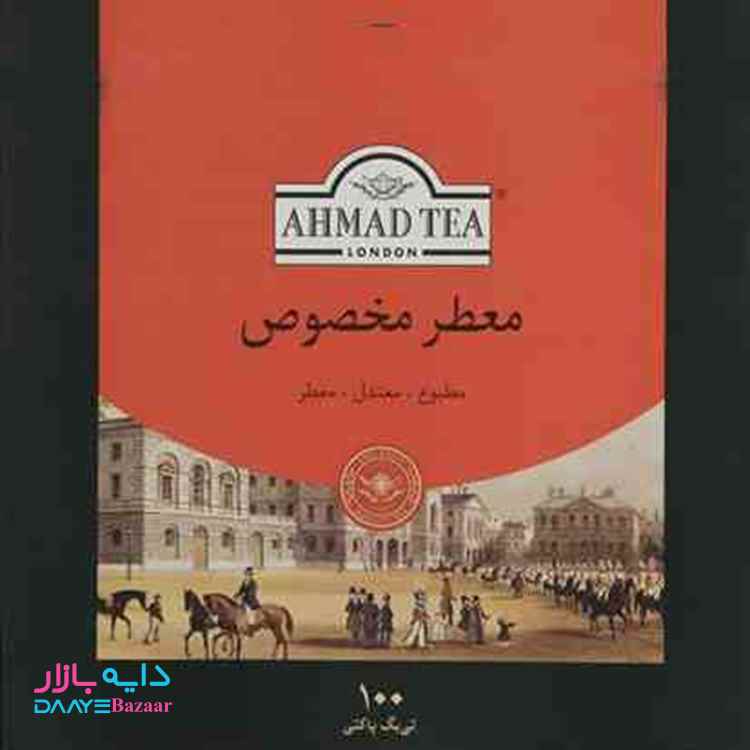 تصویر چای کیسه ای احمد بسته 100 عددی