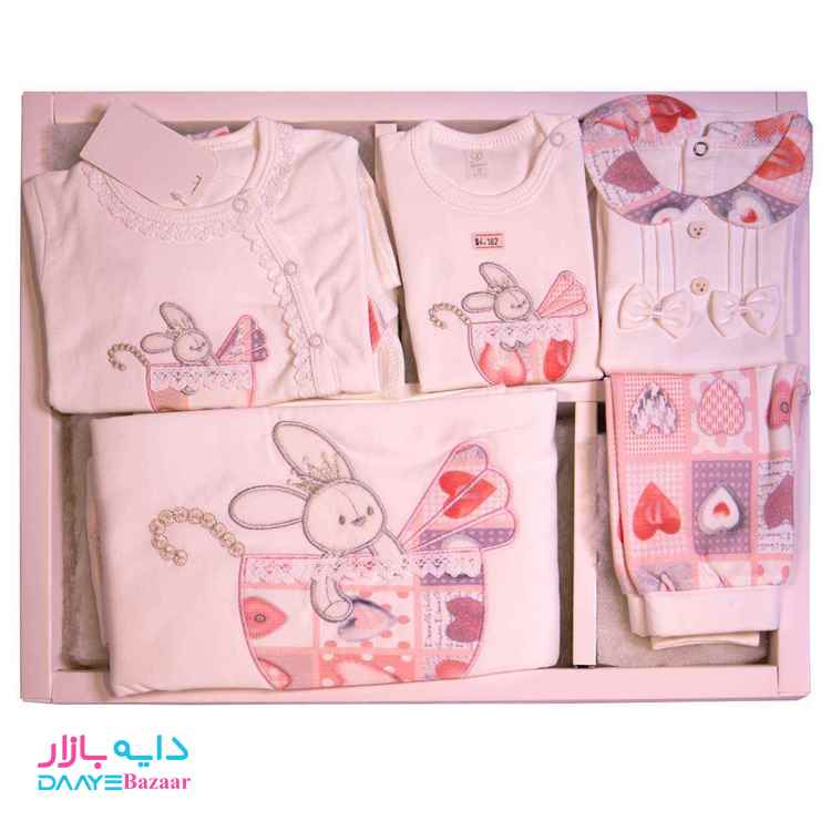 تصویر ست لباس نوزادی مجلسی دانالو