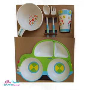 تصویر سرویس  ظرف غذا خوری گیاهی