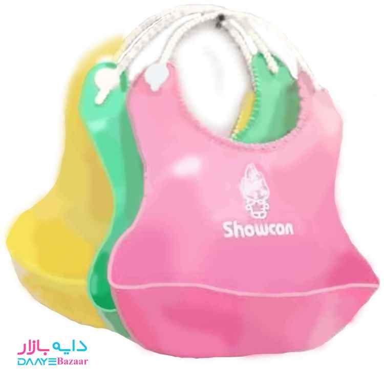 تصویر پیشبند غذا خوری کودک سیلیکونی شوکن